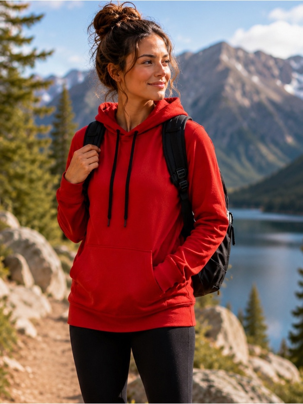 Sports Illustrated Red Fleece Hoodie Women’s Large NWT